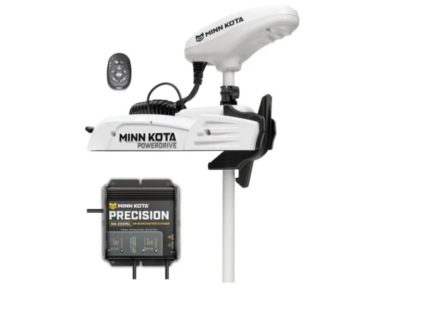 Minn Kota Riptide Powerdrive 55 54in Shaft with Micro Remot with MK230PCL Charger