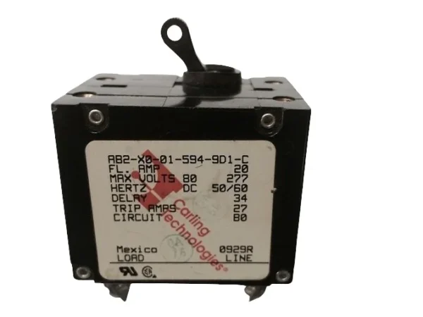 Newmar 50 Amp Double Pole Breaker W/ Black Throw