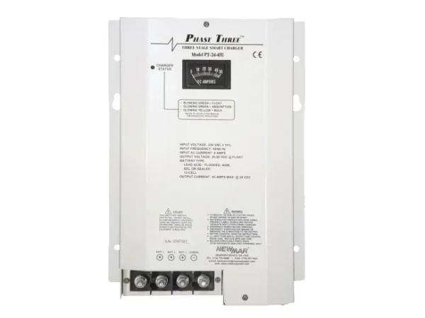 Newmar PT-24-45U 24v 45 Amp Charger 115/230V Input