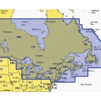 Navionics Plus NAUS012R Canada, East and greaqt Lakes microSD