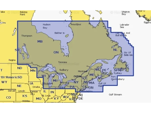 Navionics Plus NAUS012R Canada, East and greaqt Lakes microSD