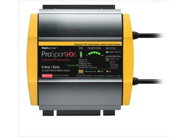 ProMariner ProSport HD 6 Gen4 6 Amp Battery Charger 12v 1 Bank 120v Input - Image 1