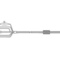 Raymarine R70029 Cable Angled Power/Data/Video