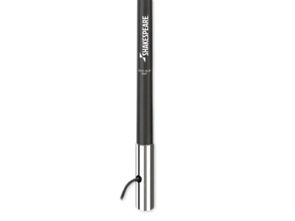 Shakespeare 5101 Black 8ft 6dB VHF Antenna Chrome Ferrule 15ft RG58 Cable