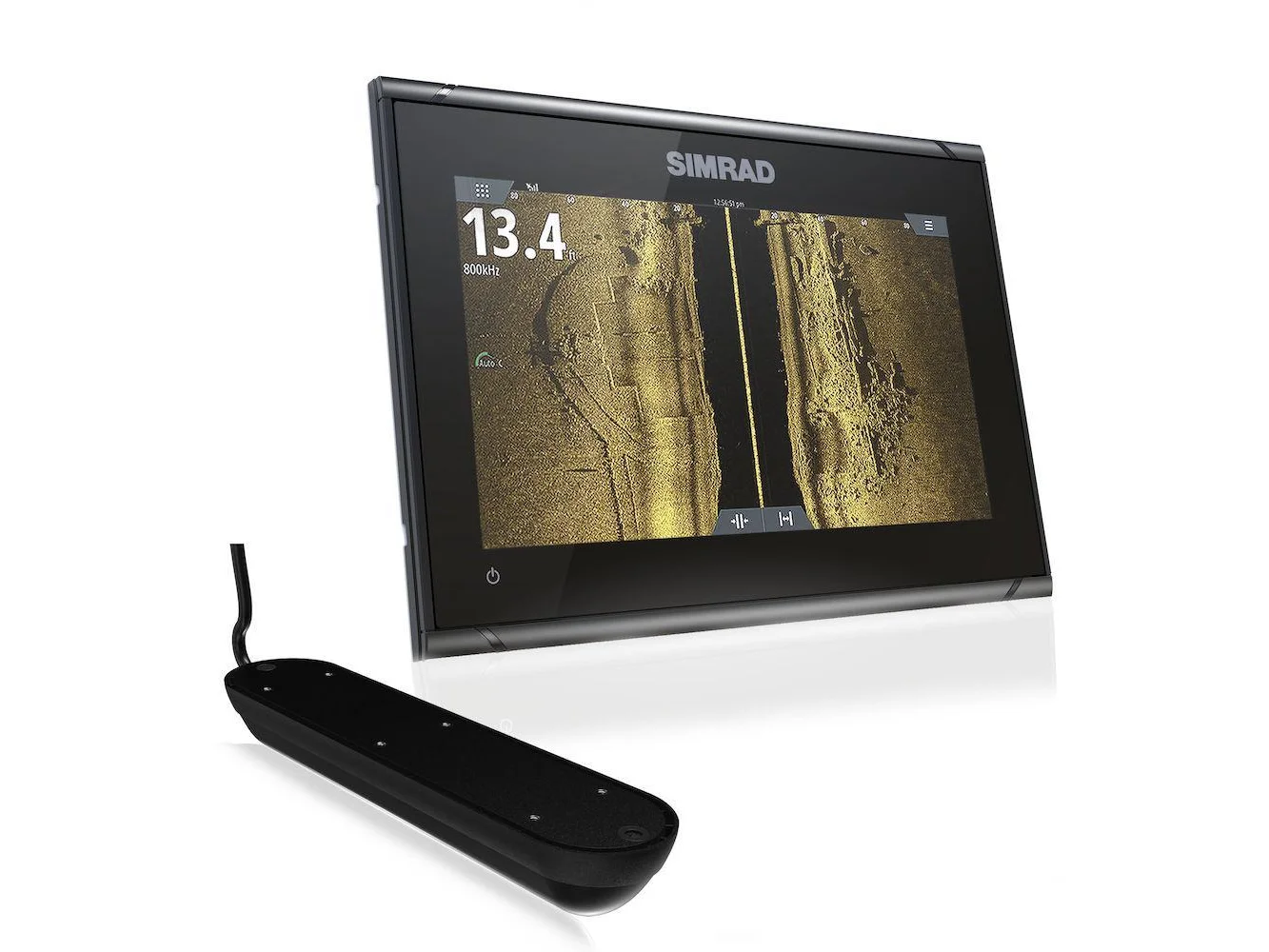 SIM05514840001_001 Simrad GO9 XSE Reman 9in Plotter C-MAP Pro Active Imaging 3In1 Transducer - Image 1