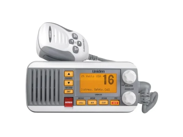 Uniden UM435 White VHF Class D DSC 25 Watt