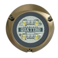 Lumitec Quattro Dual Color Blue/White Surface Mount Bronze Housing 12/24VDC