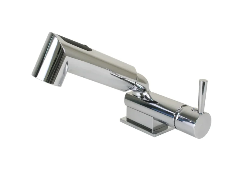 Scandvik Minimalistic Compact Single Level Mixer - Faucet & Shower Combo - Chrome