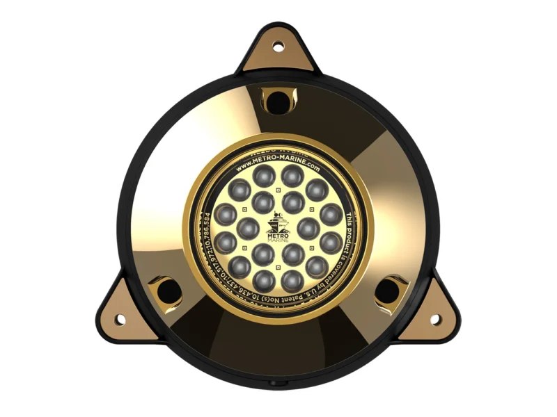 Metro Marine High-Output Surface Mount Underwater Light w/Intelligent Monochromatic LED's - Green, 45° Beam