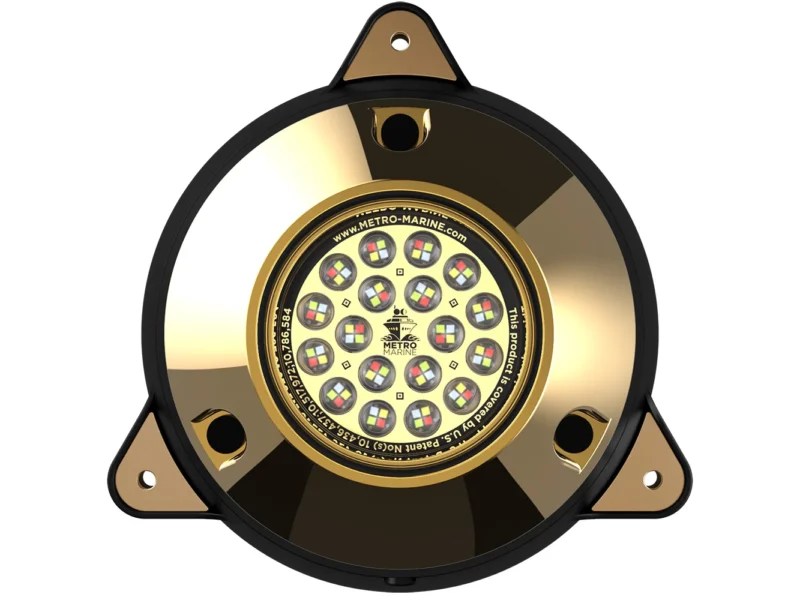 Metro Marine High-Output Surface Mount Underwater Light w/Intelligent Full Spectrum LED's - RGBW, 90° Beam