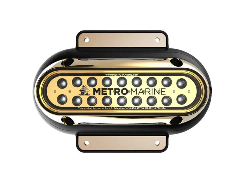 Metro Marine High-Output Elongated Surface Mount Light w/Intelligent Monochromatic LED's - White, 45° Beam