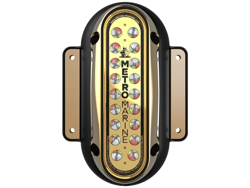 Metro Marine High-Output Vertical Surface Mount Light w/Intelligent Full Spectrum LED's - RGBW, 45° Beam