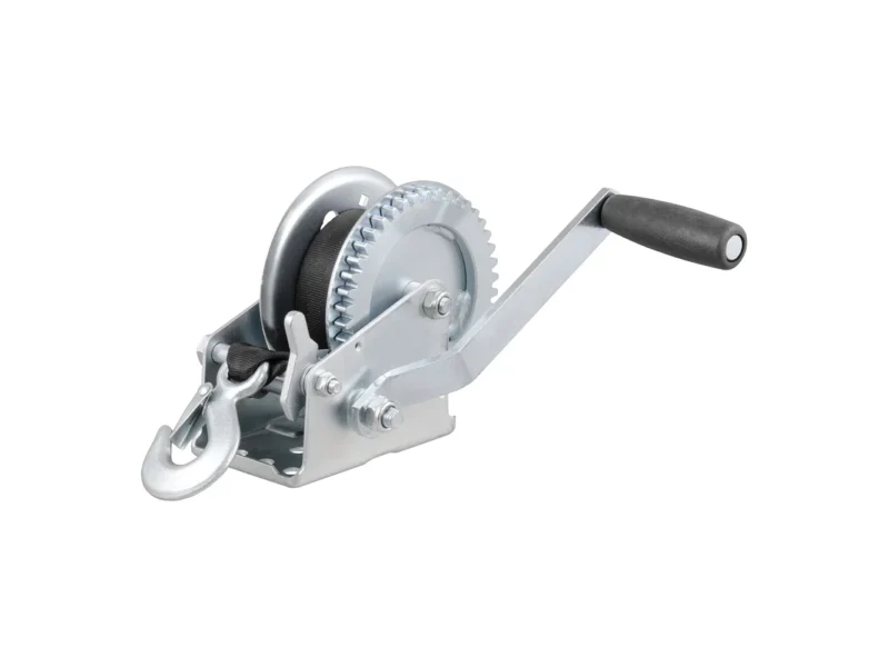 CURT Hand Crank 1400 lb. Winch w/20' Strap & 7-1/2" Handle