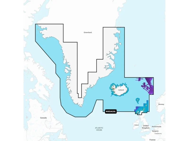 Garmin Navionics Vision+™ NVEU620L Greenland & Iceland