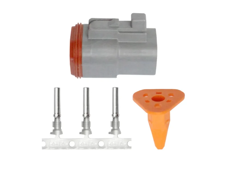 Pacer DT Deutsch Plug Repair Kit - 14-18 AWG (3 Position)