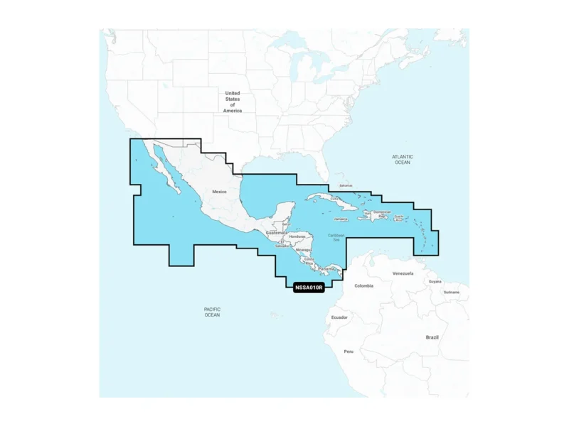 Garmin Navionics+™ NSSA010R Central America & Caribbean