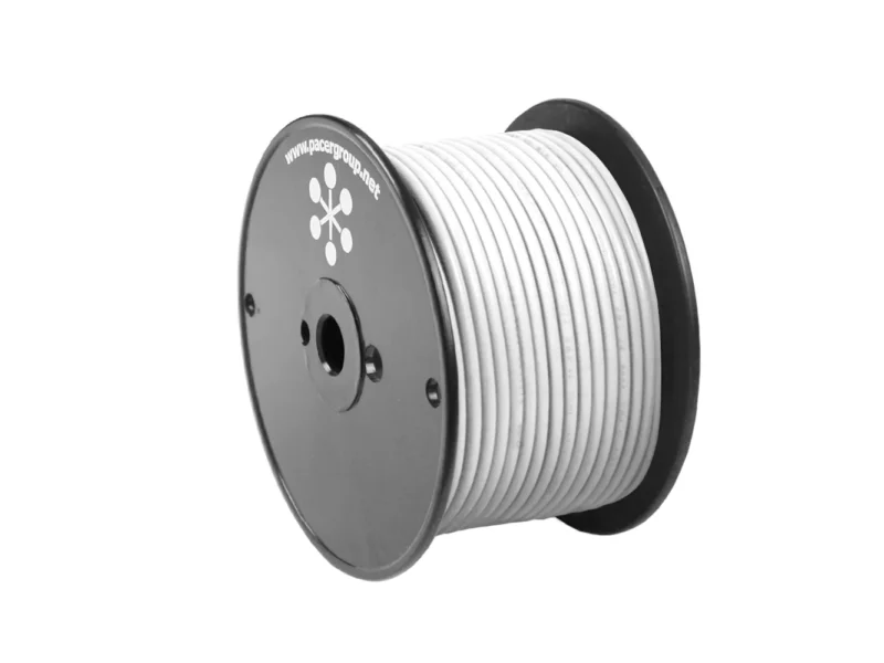 Pacer White 10 AWG Primary Wire - 20'