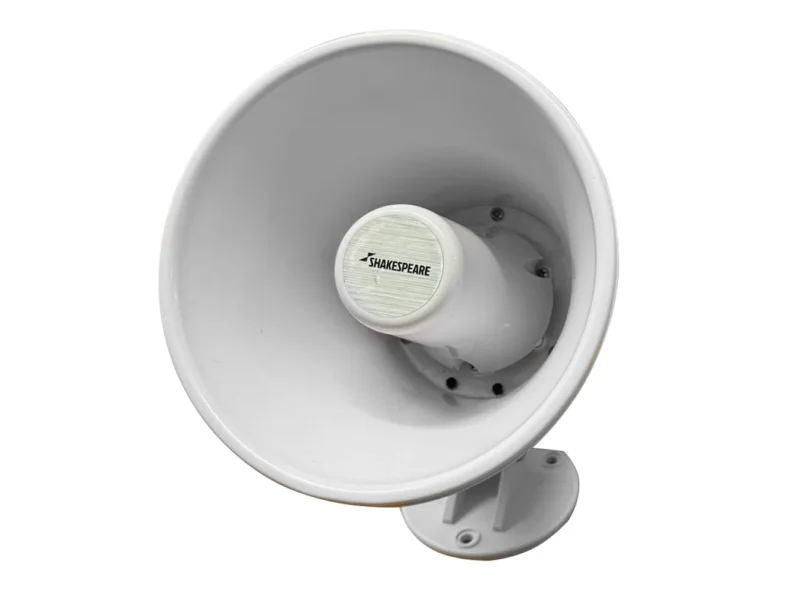 Shakespeare 15W 4-Ohm 5" Loud Hailer Speaker w/Bracket & Talkback - White