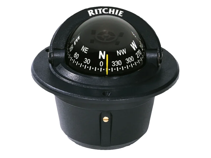 Ritchie F-50 Explorer Compass - Flush Mount - Black