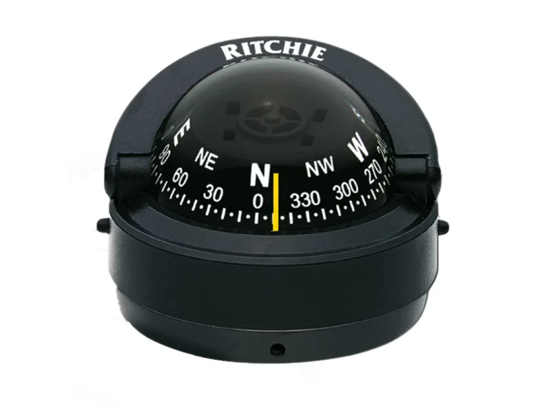 Ritchie S-53 Explorer Compass - Surface Mount - Black