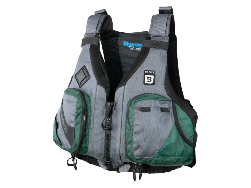 Bluestorm Motive Kayak Fishing Vest - Hunter Green - S/M