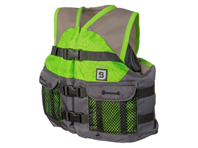 Bluestorm Sportsman Youth Mesh Fishing Life Jacket - Hi-Vis