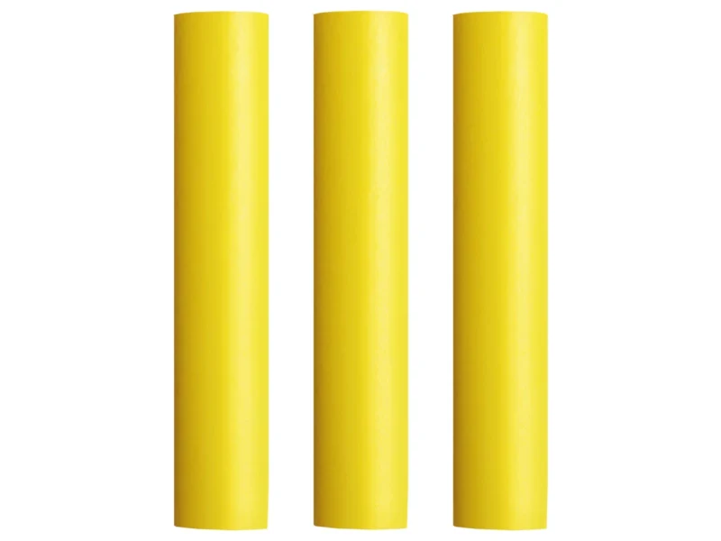 Pacer Battery Cable Heat Shrink Tubing - 1" x 12" - Yellow (3-Pieces)