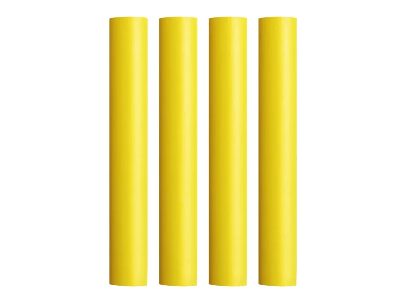 Pacer Battery Cable Heat Shrink Tubing - 3/4" x 12" - Yellow (4-Pieces)