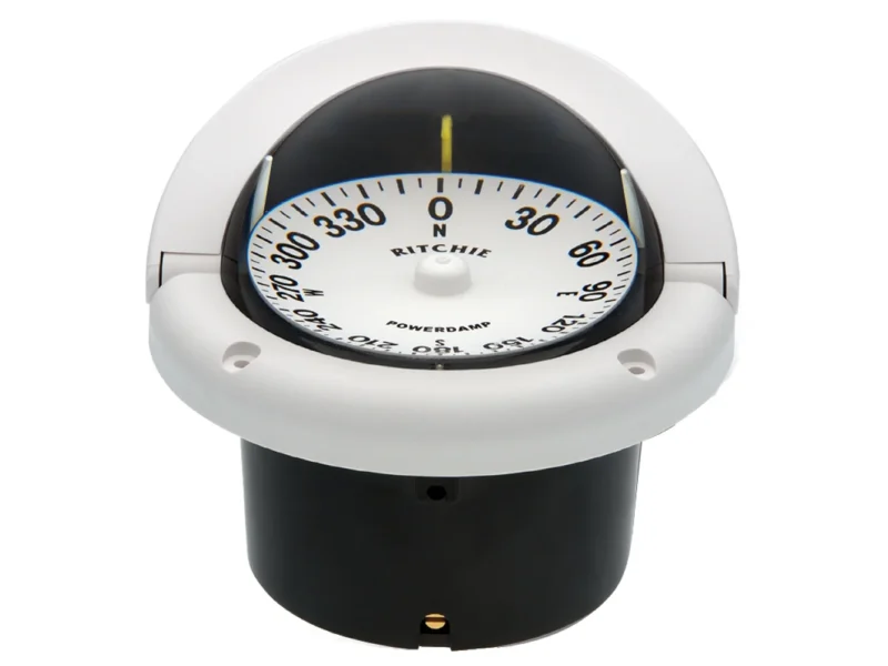 Ritchie HF-742W Helmsman Compass - Flush Mount - White