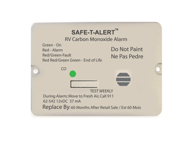 Safe-T-Alert 62 Series Carbon Monoxide Alarm - 12V - RV Flush Mount - White