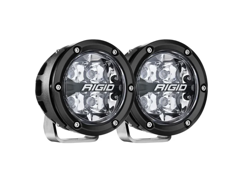 RIGID Industries 360-Series RGBW 4" Offroad Spot Beam w/RGBW Backlight Pods - Set of 2