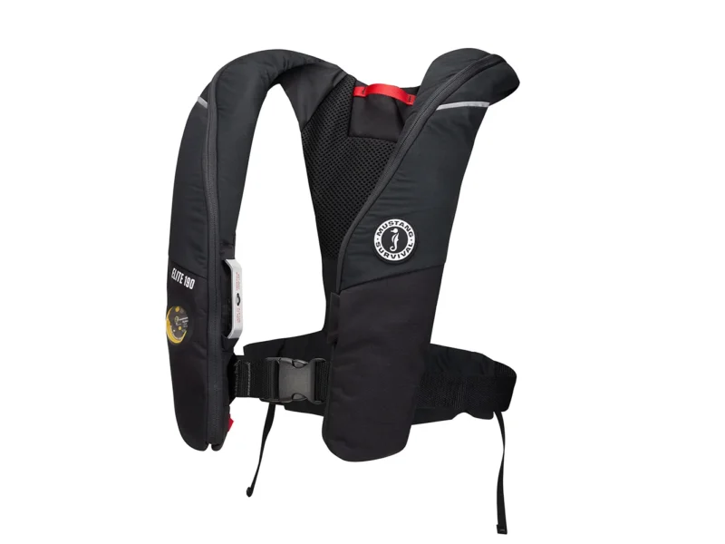 Mustang Elite 190 Offshore Inflatable PFD - Black