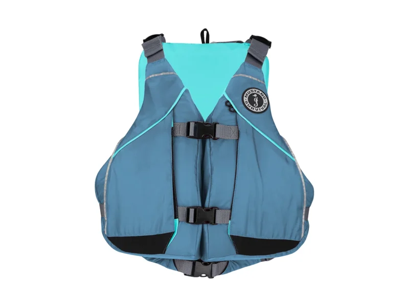 Mustang Women's Moxie Foam Life Vest - XS/S - Slate/Aqua