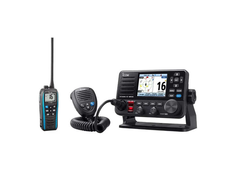 Icom M510 EVO 41 VHF w/NMEA 2000 & FREE M25 Floating Handheld VHF Marine Radio - 5W - Blue