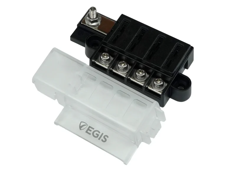 Egis RT Fuse Block - 4 Circuit w/Cover