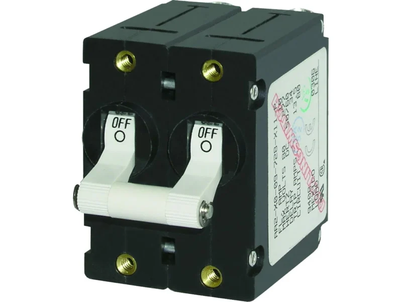 Blue Sea 7240 A-Series Double Pole Toggle - 40AMP - White