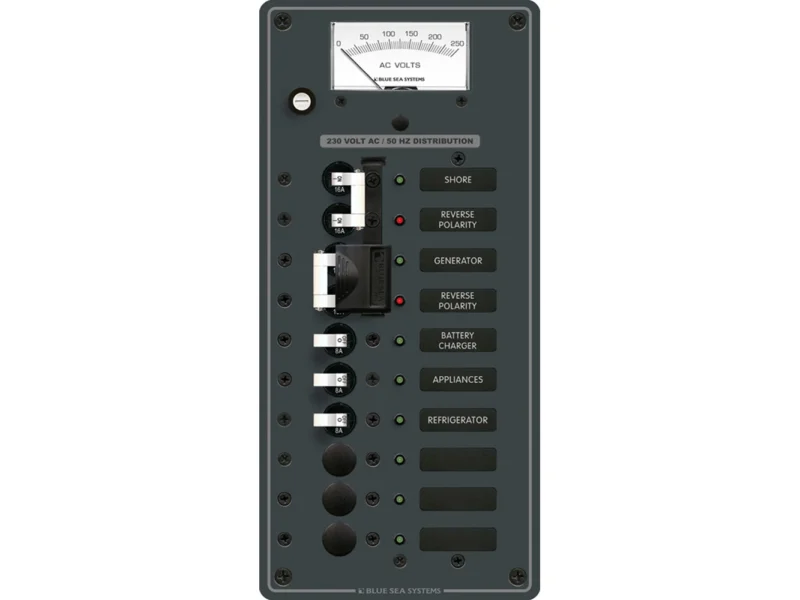 Blue Sea 8589 AC Toggle Source Selector (230V) - 2 Sources + 6 Positions