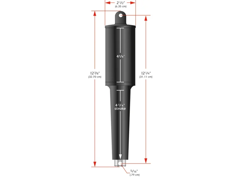 Lenco 102XD Extreme Duty Actuator - 12V - 4-1/4" Stroke