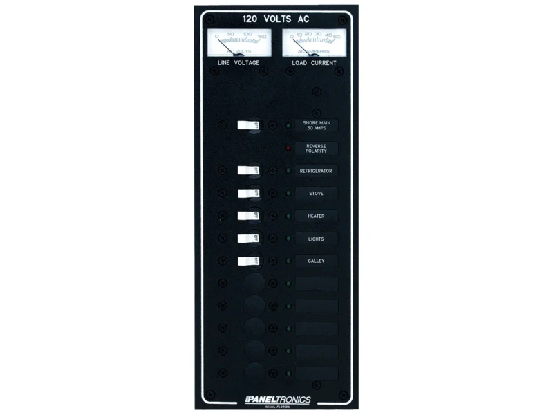 Paneltronics Standard AC 10 Position Breaker Panel & Main w/LED