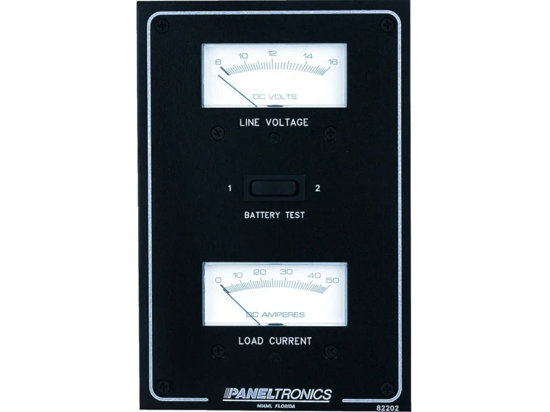 Paneltronics Standard DC Meter Panel w/Voltmeter & Ammeter