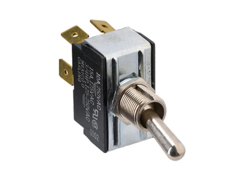 Paneltronics DPDT (ON)/OFF/(ON) Metal Bat Toggle Switch - Momentary Configuration