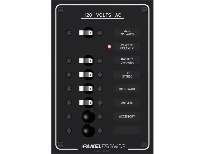 Paneltronics Standard AC 6 Position Breaker Panel & Main