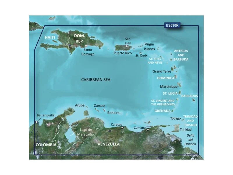 Garmin BlueChart® g3 Vision® HD - VUS030R - Southeast Caribbean - microSD™/SD™