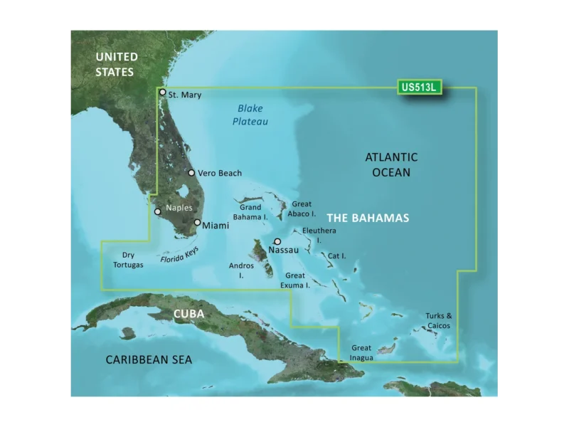 Garmin BlueChart® g3 Vision® HD - VUS513L - Jacksonville - Bahamas - microSD™/SD™