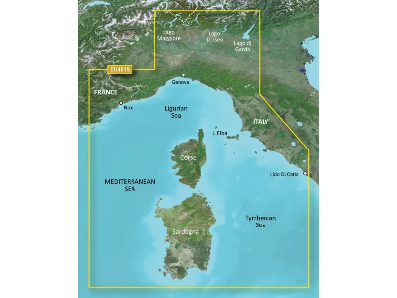 Garmin BlueChart® g3 Vision® HD - VEU451S - Legurian Sea, Corsica & Sardinia - microSD™/SD™