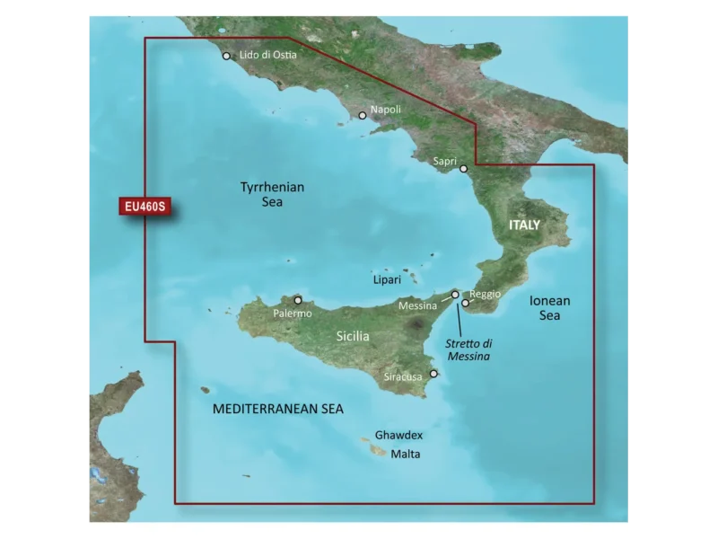 Garmin BlueChart® g3 Vision® HD - VEU460S - Sicily to Lido di Ostia - microSD™/SD™