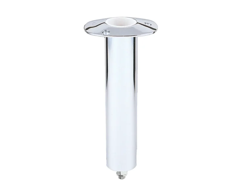 Lee's 0° Stainless Steel Swivel Base Flush Mount Rod Holder - Extra Long Tube 2.25" OD X 14.5" Tube