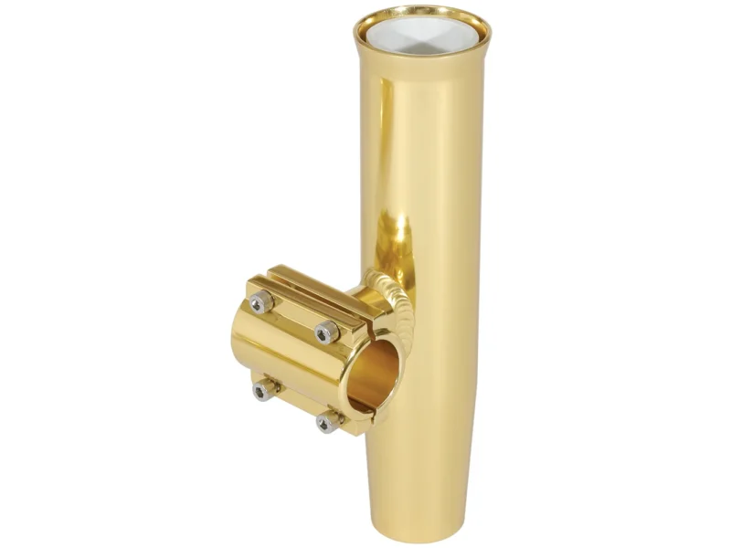 Lee's Clamp-On Rod Holder - Gold Aluminum - Horizontal Mount - Fits 2.375" O.D. Pipe