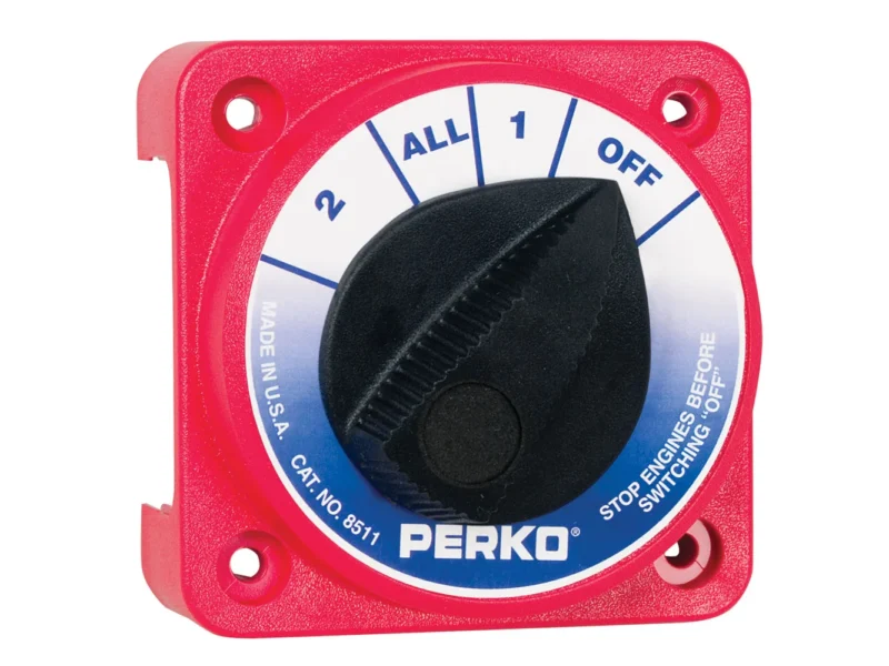 Perko Compact Medium Duty Battery Selector Switch w/o Key Lock