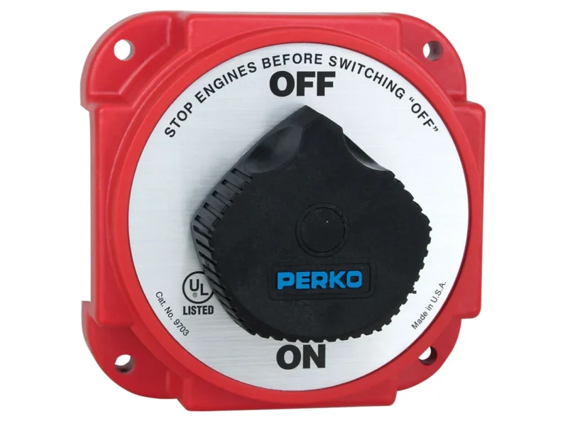 Perko 9703DP Heavy Duty Battery Disconnect Switch w/ Alternator Field Disconnect